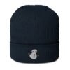 Snowman Organic Ribbed Beanie