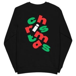 Merry Christmas Unisex Organic Sweatshirt