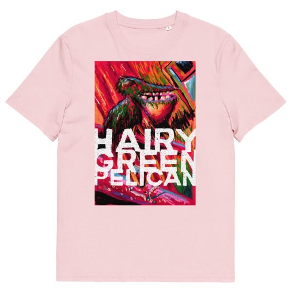 Hairy Green Pelican Unisex Organic Cotton T-Shirt