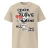 Peace Love Unisex Organic Cotton T-Shirt