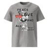 Peace Love Unisex Organic Cotton T-Shirt