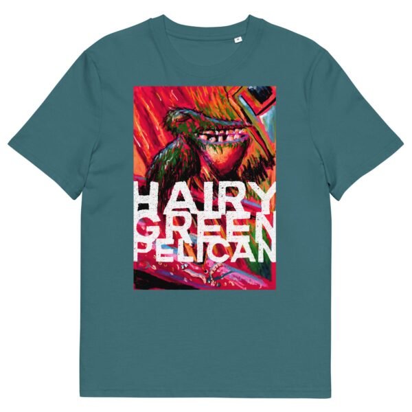 Hairy Green Pelican Unisex Organic Cotton T-Shirt
