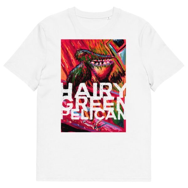 Hairy Green Pelican Unisex Organic Cotton T-Shirt