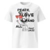 Peace Love Unisex Organic Cotton T-Shirt